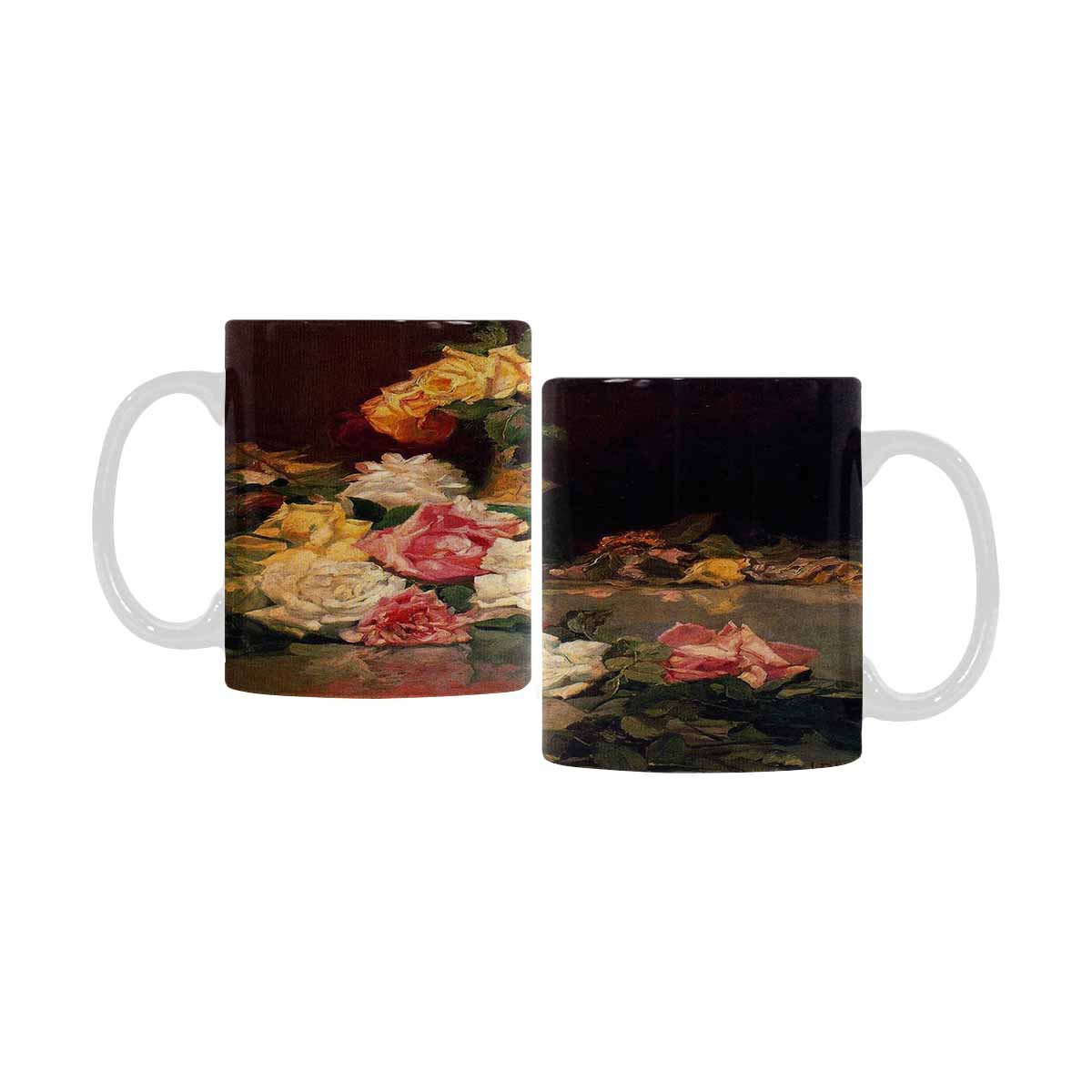 Vintage floral coffee mug or tea cup, Design 37