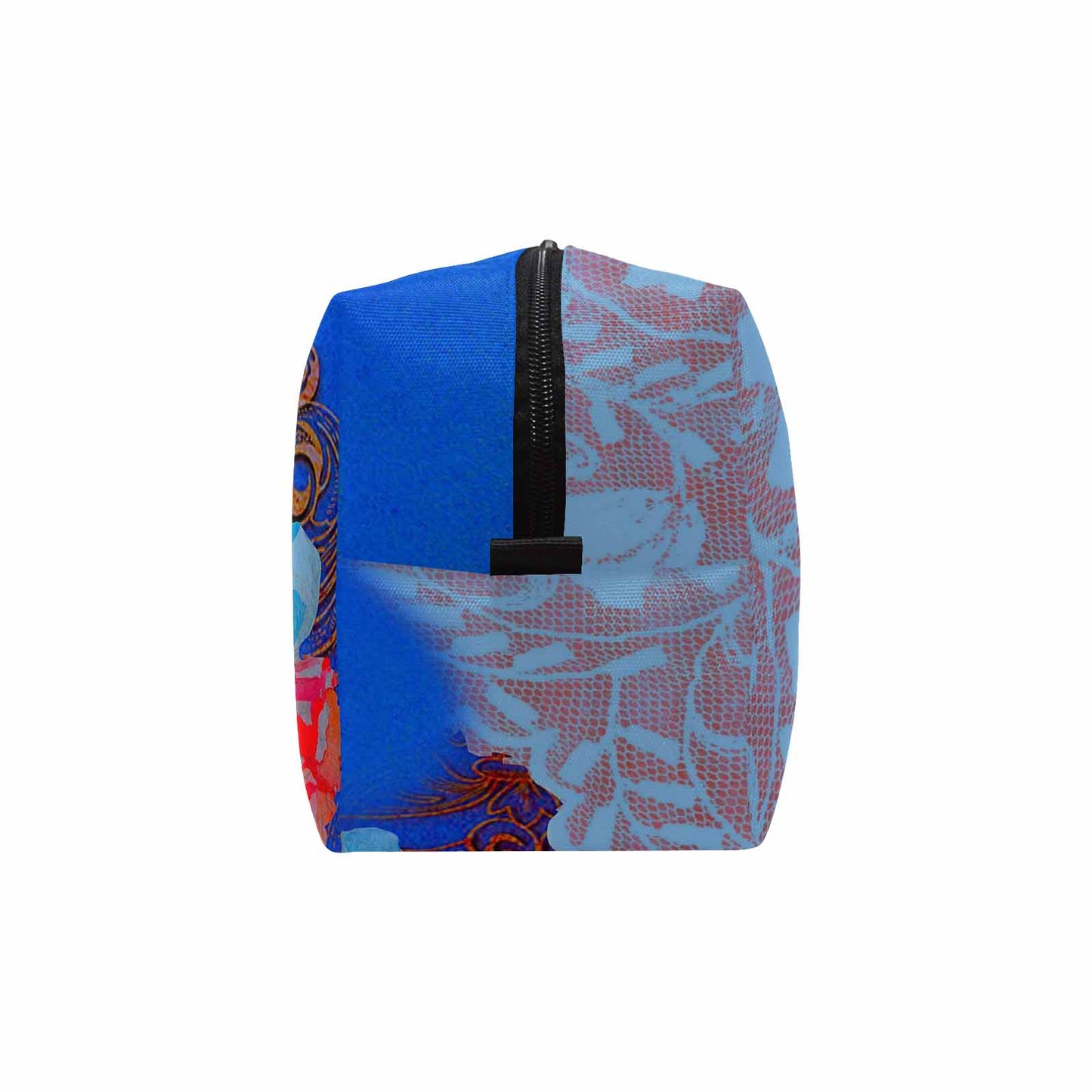 Victorian lace print toiletry comestic bag, design 46