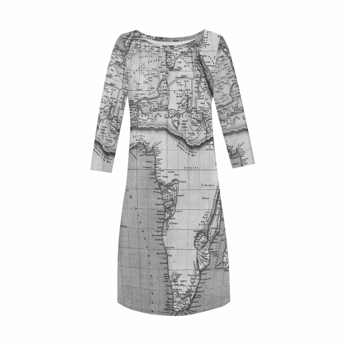 Antique Map loose dress, MODEL 29532, design 12
