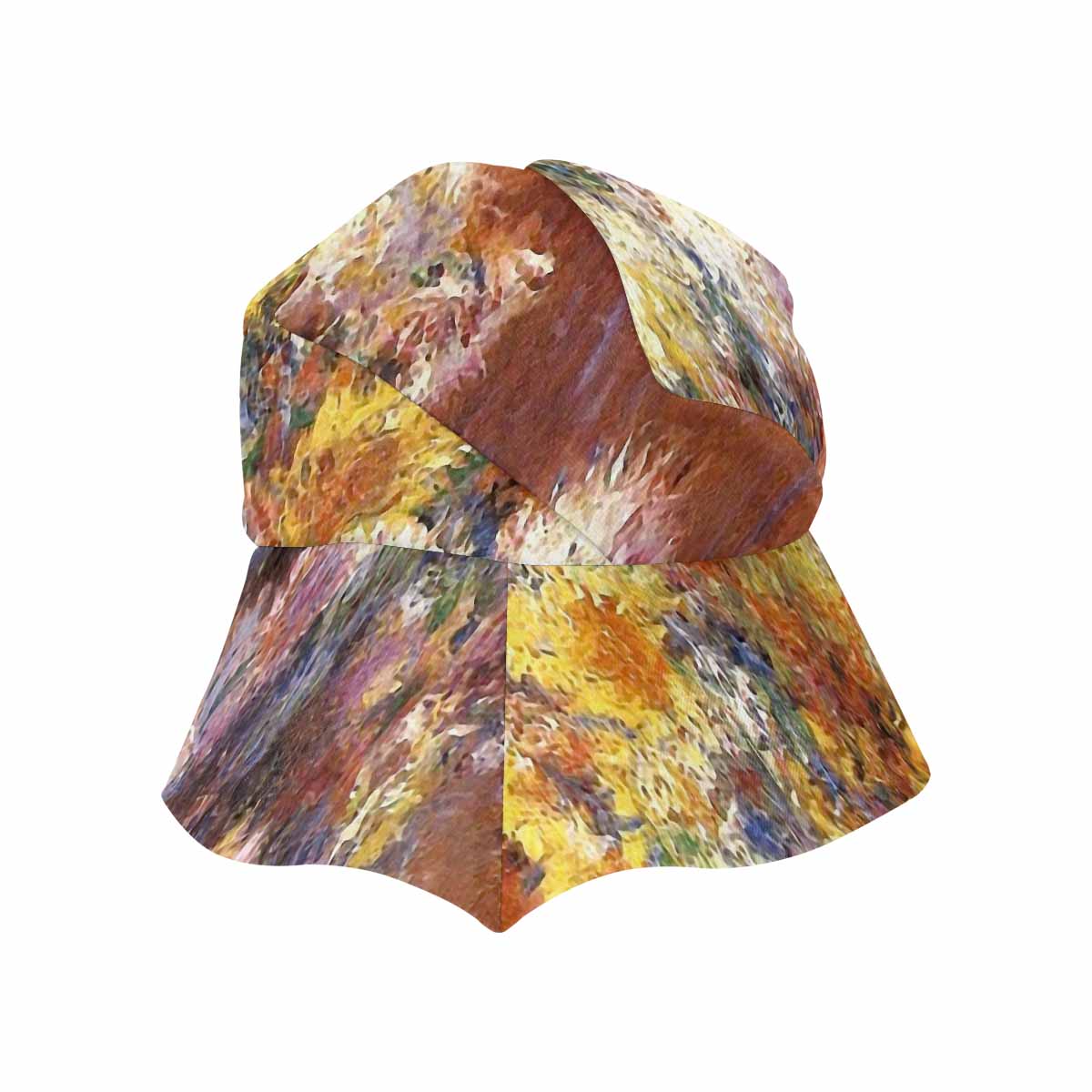 Vintage floral wide brim sunvisor Hat, outdoors hat, Design 57