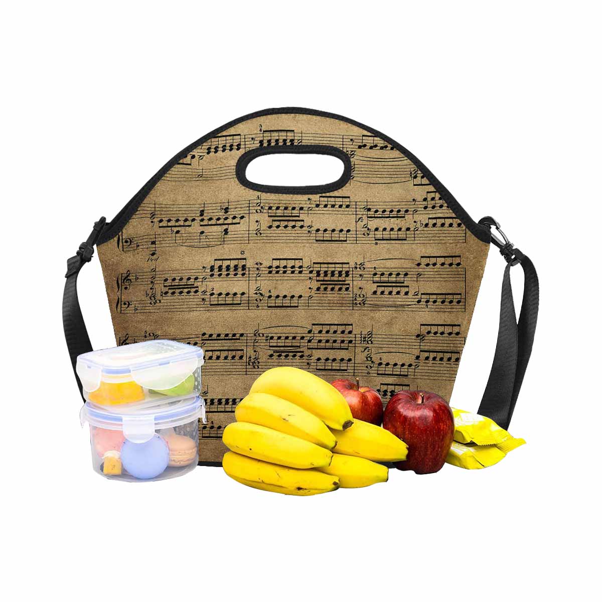 Antique general print, insulated lunch bag, design 59