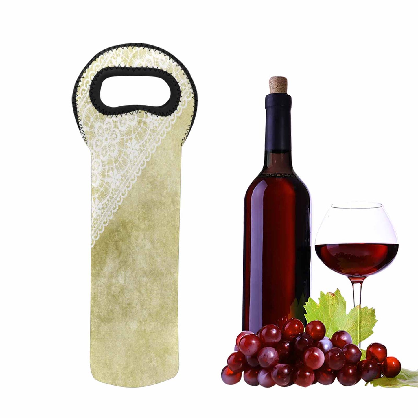 Victorian Lace 1 bottle wine bag, design 43