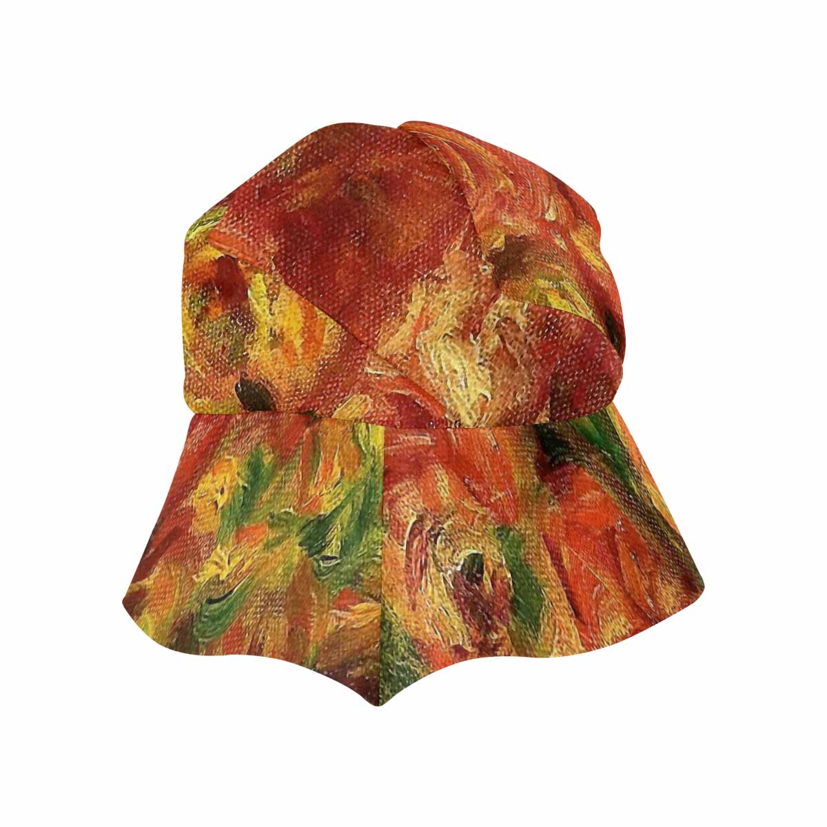 Vintage floral wide brim sunvisor Hat, outdoors hat, Design 18