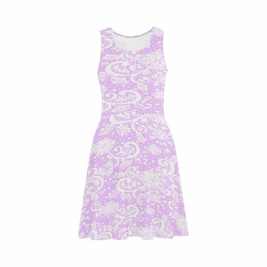 Victorian printed lace summer dress, Design 06