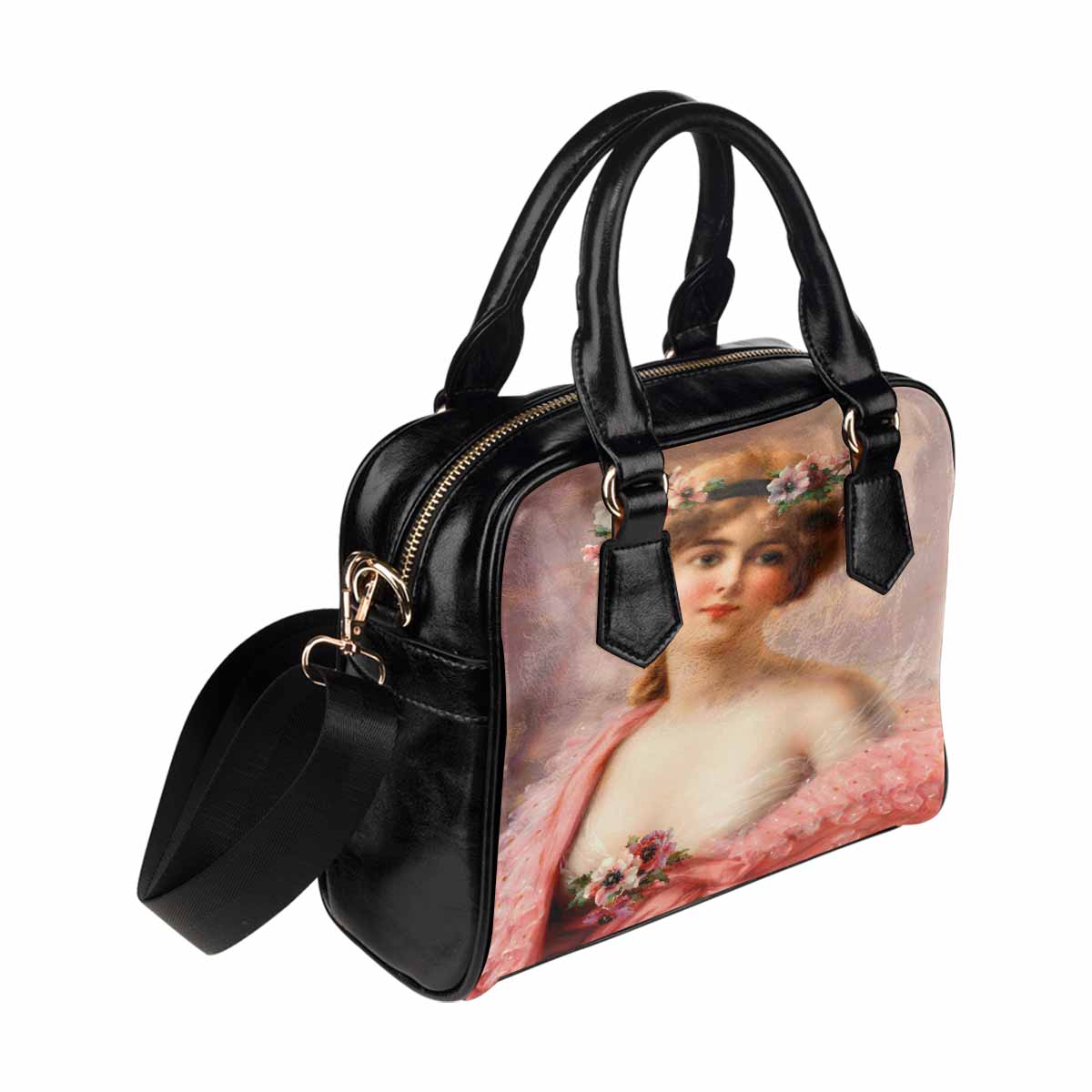 Victorian Lady design handbag, Mod 19163453, Young Girl with Anemones