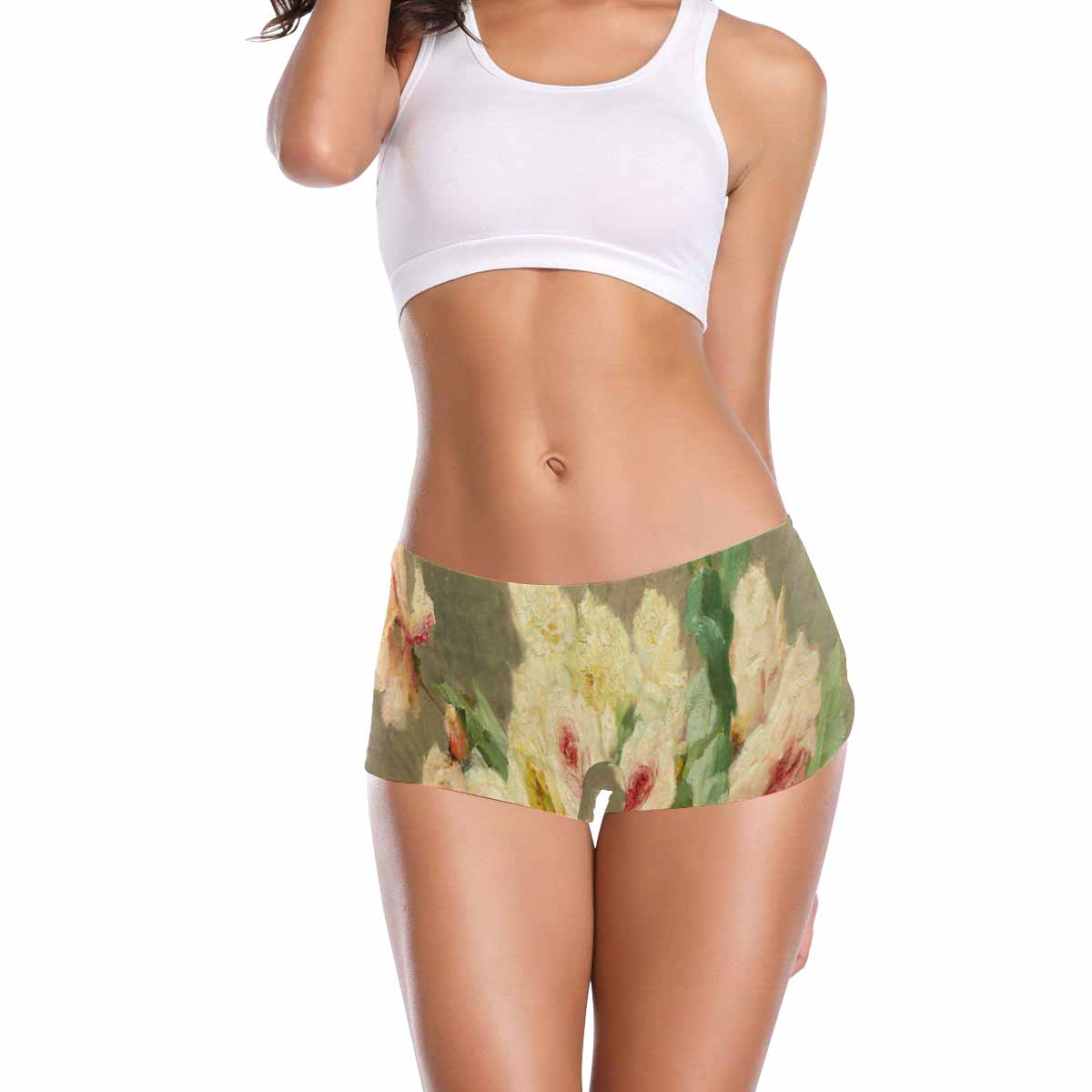 Floral 2, boyshorts, daisy dukes, pum pum shorts, panties, design 63