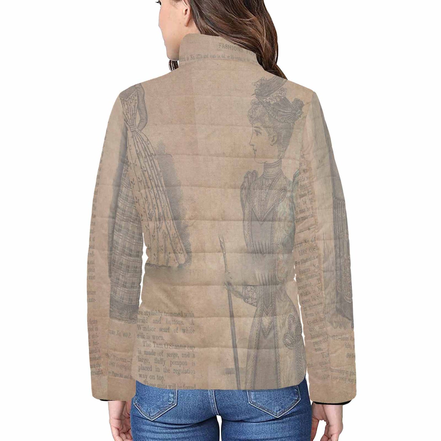 Antique general print quilted jacket, design 35