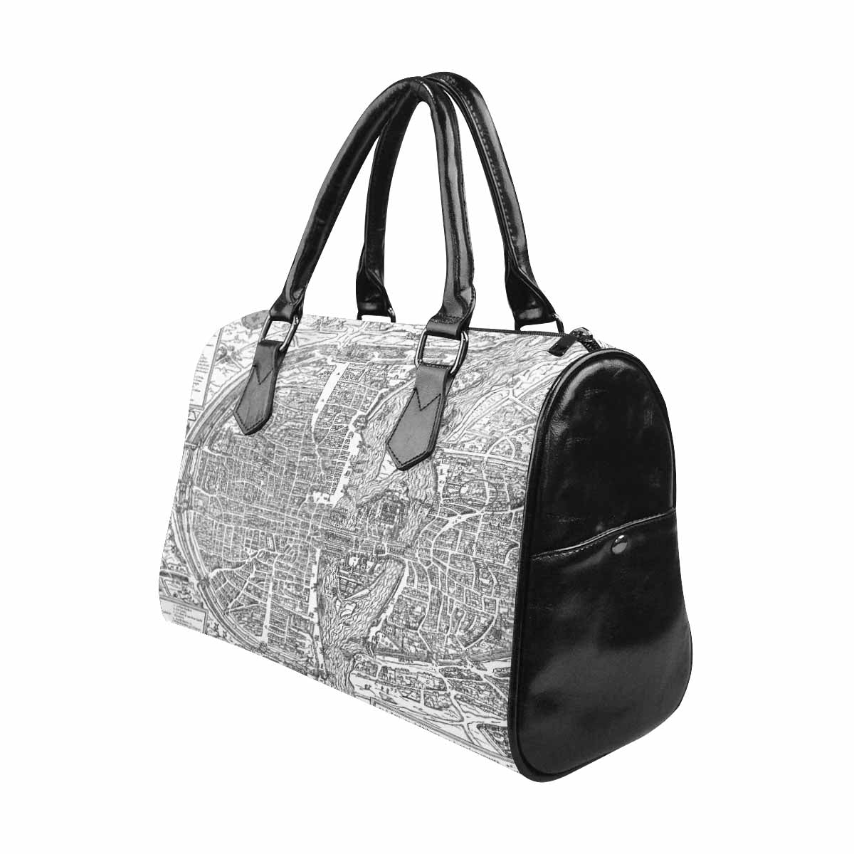 Antique Map design Boston handbag, Model 1695321, Design 47