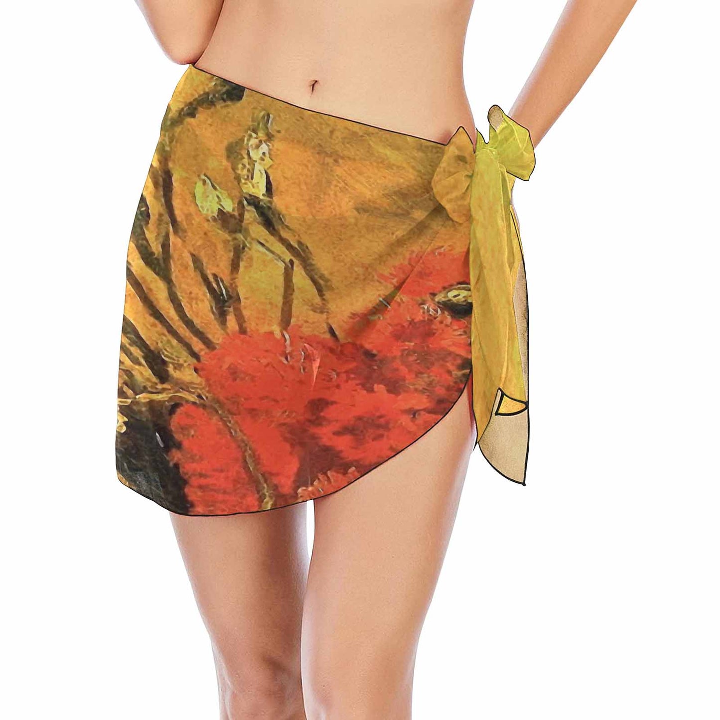 Vintage floral, beach sarong, beach coverup, swim wear, Design 61