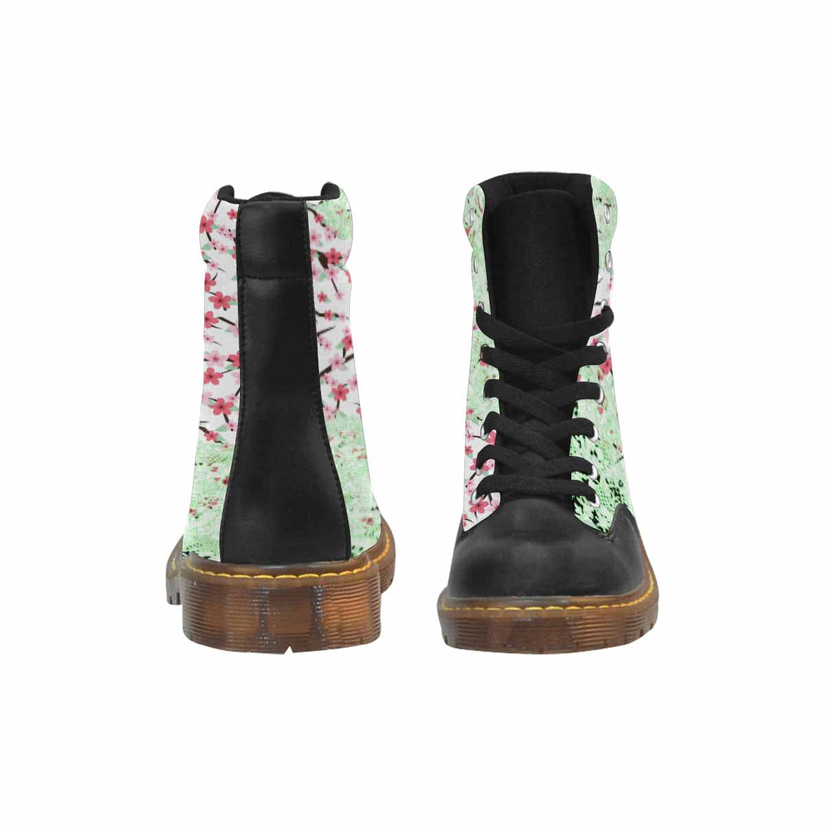 Victorian lace print, cute but tough, Winter walk about  boots, design 10