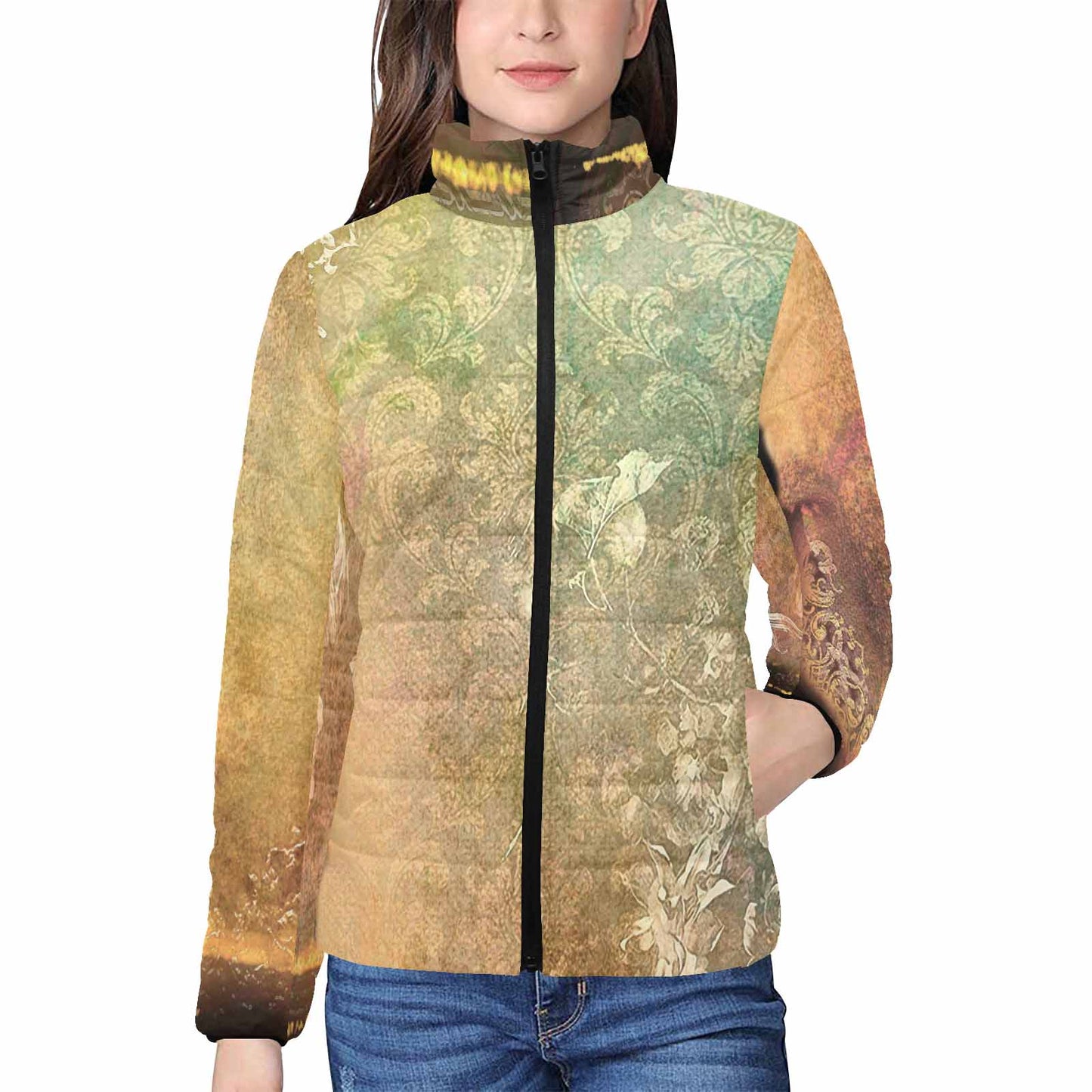 Antique general print quilted jacket, design 09