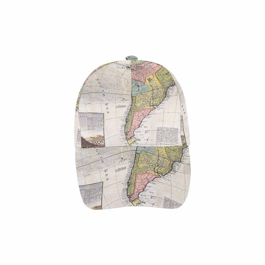 Antique Map design dad cap, trucker hat, Design 40