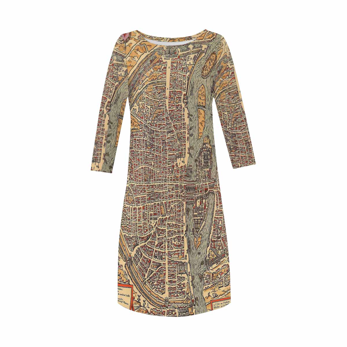 Antique Map loose dress, MODEL 29532, design 44
