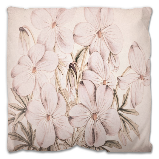Vintage floral Outdoor Pillows, throw pillow, mildew resistance, various sizes, Design 13 x