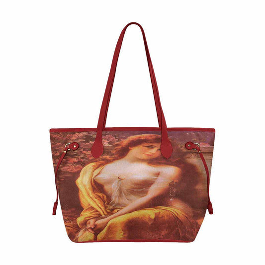 Victorian Lady Design Handbag, Model 1695361, Starlight, RED TRIM