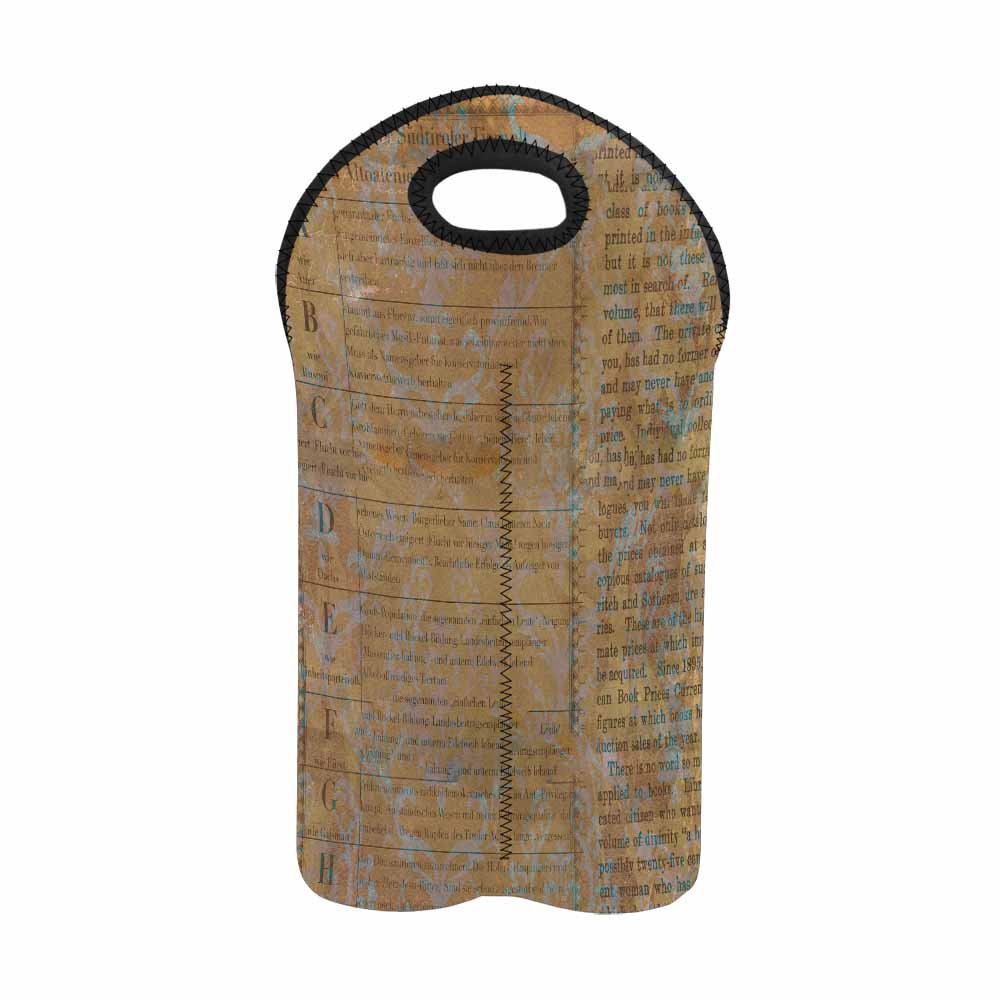 2 Bottle General Victorian wine bag, Design 29