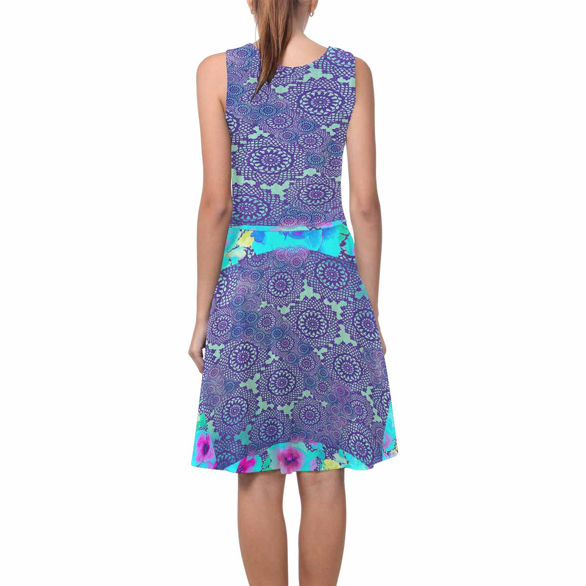 Victorian printed lace summer dress, Design 14