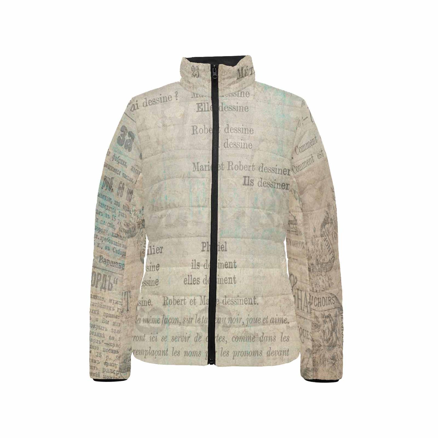 Antique general print quilted jacket, design 26