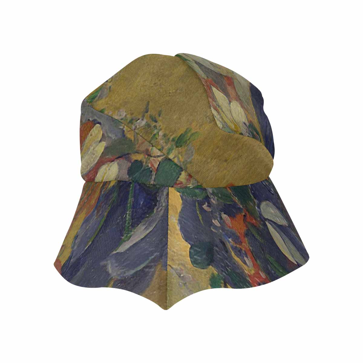 Vintage floral wide brim sunvisor Hat, outdoors hat, Design 10