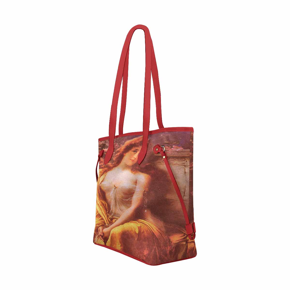 Victorian Lady Design Handbag, Model 1695361, Starlight, RED TRIM