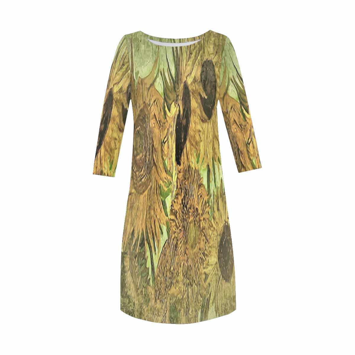 Vintage floral loose dress, model D29532 Design 48x