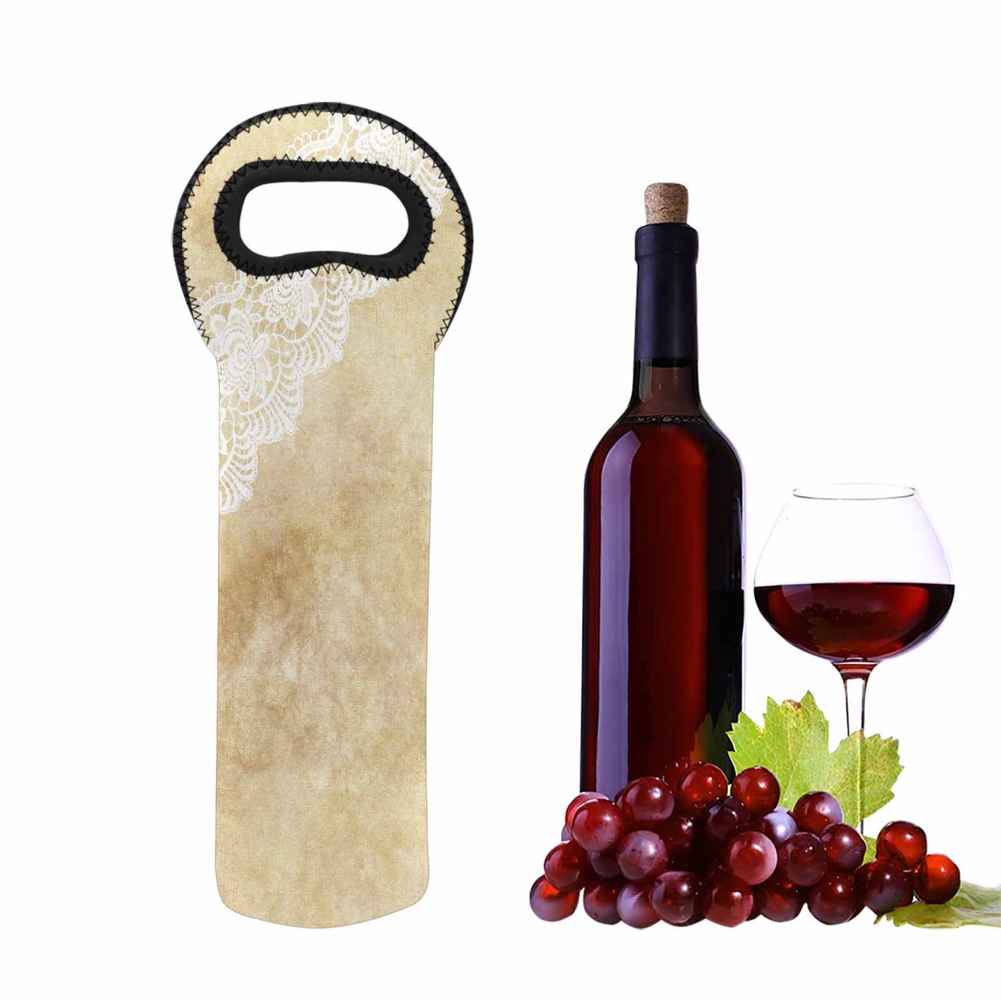 Victorian Lace 1 bottle wine bag, design 29