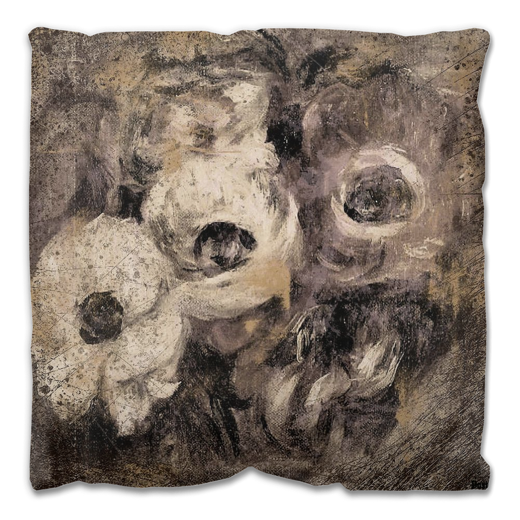 Vintage floral Outdoor Pillows, throw pillow, mildew resistance, various sizes, Design 16