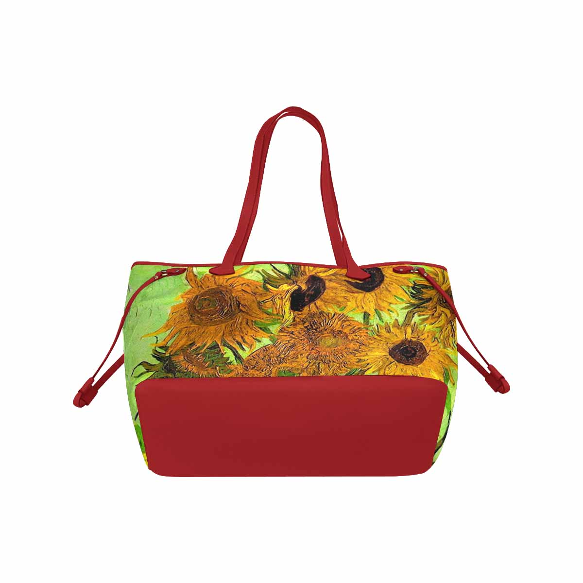 Vintage Floral Handbag, Classic Handbag, Mod 1695361, Design 48 RED TRIM