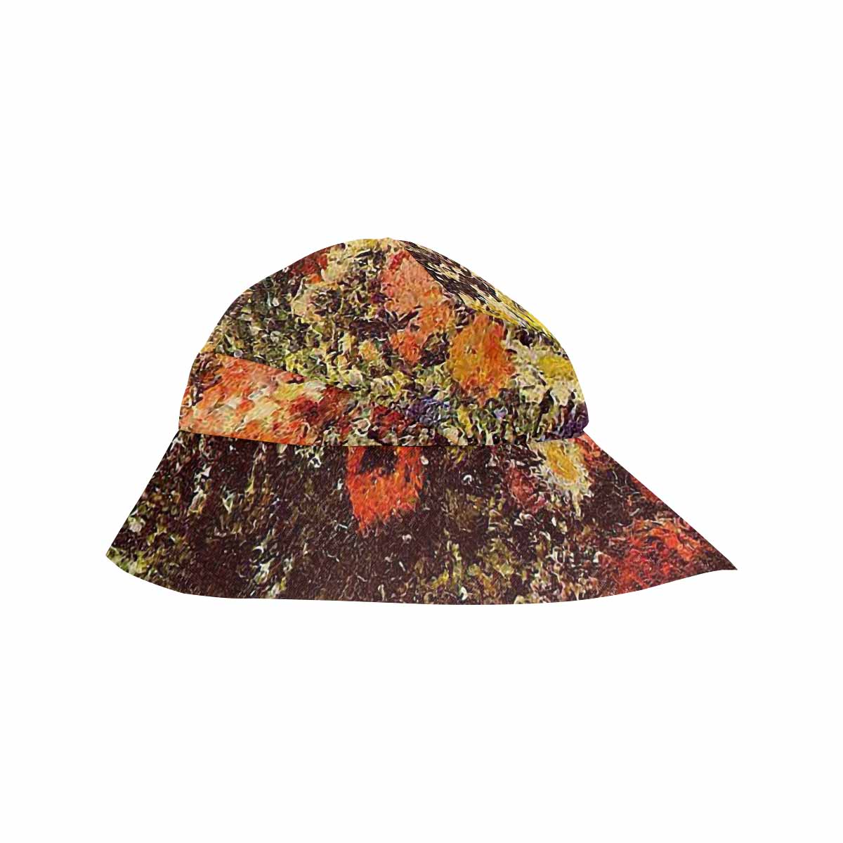 Vintage floral wide brim sunvisor Hat, outdoors hat, Design 24