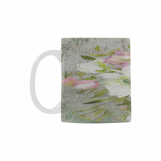 Vintage floral coffee mug or tea cup, Design 03