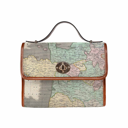Antique Map Handbag, Model 1695341, Design 39