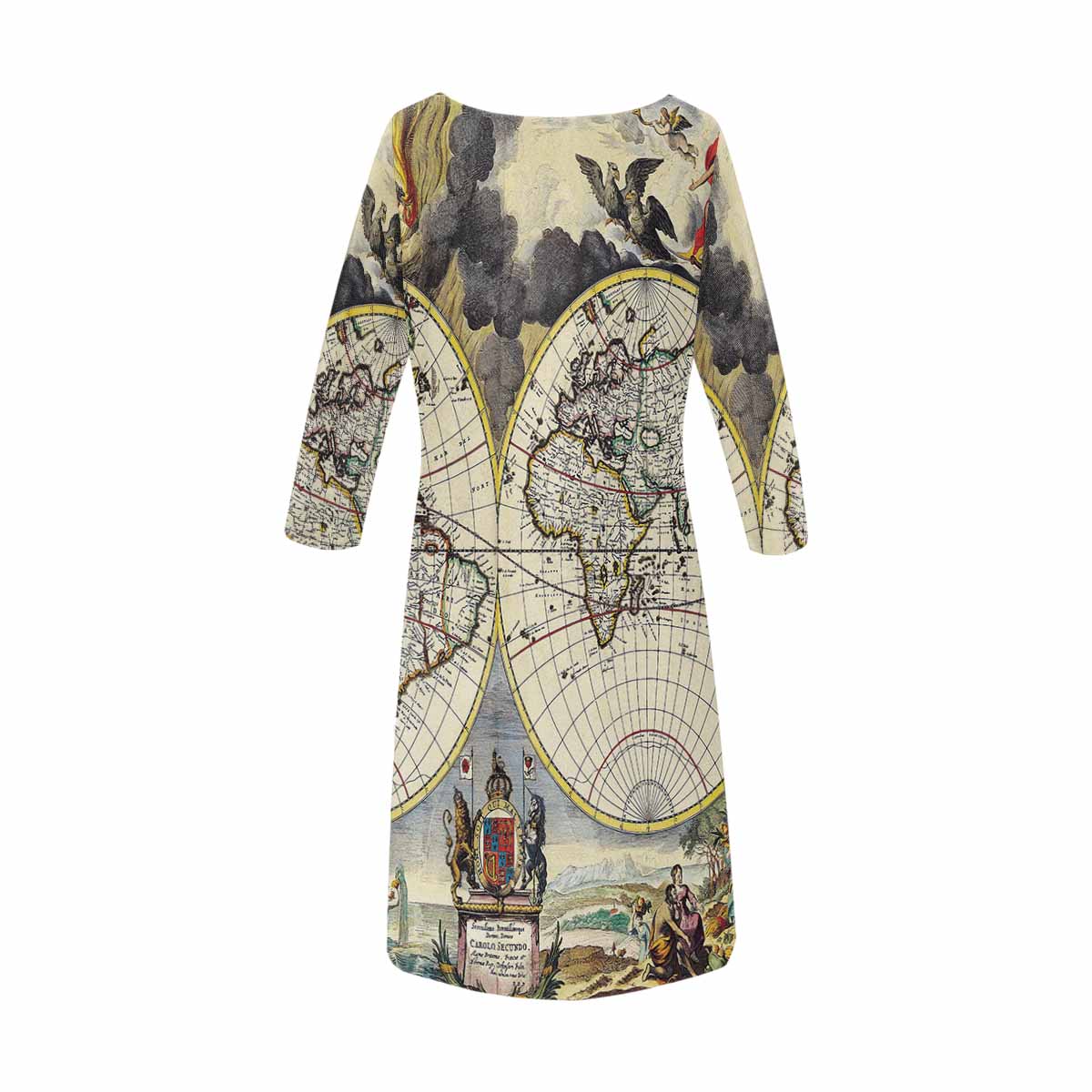 Antique Map loose dress, MODEL 29532, design 11