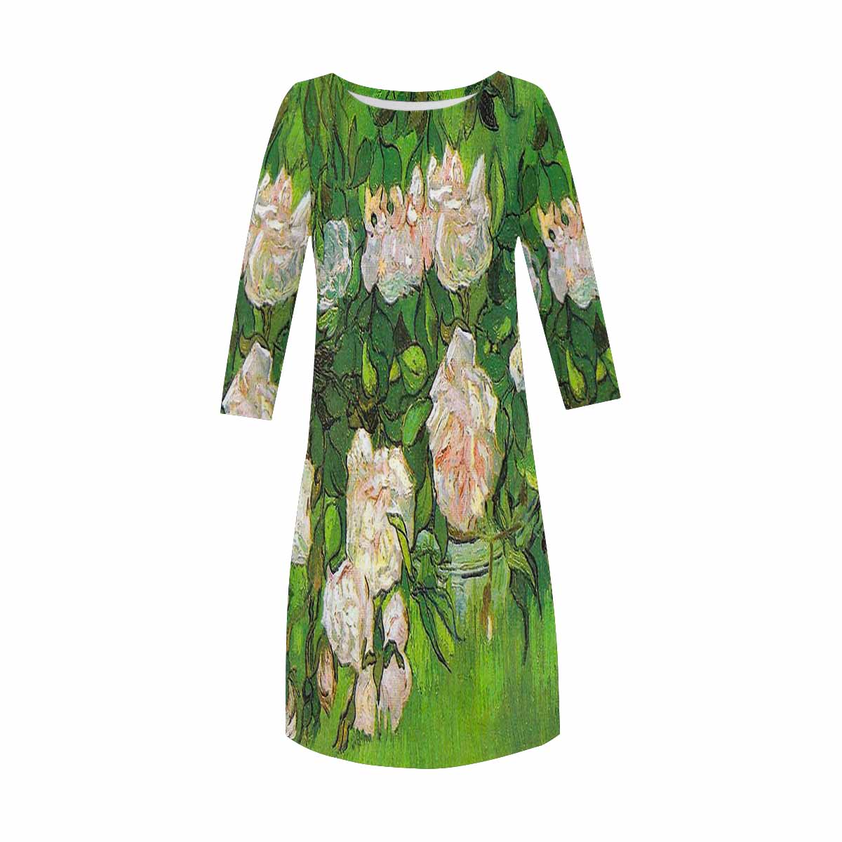 Vintage floral loose dress, model D29532 Design 06