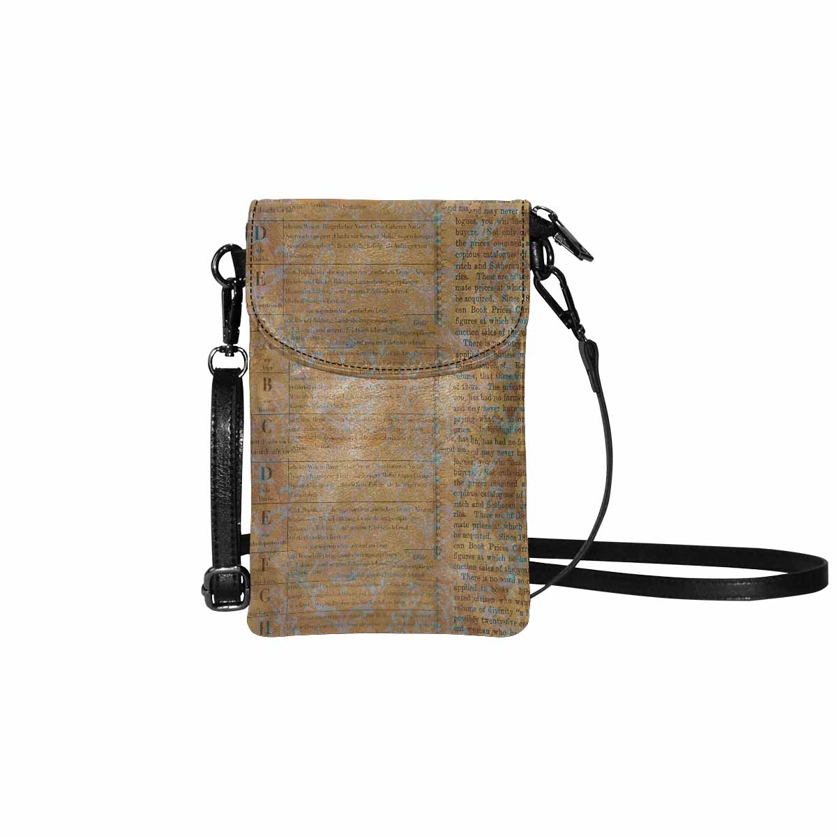 General Victorian cell phone purse, mobile purse, Design 29