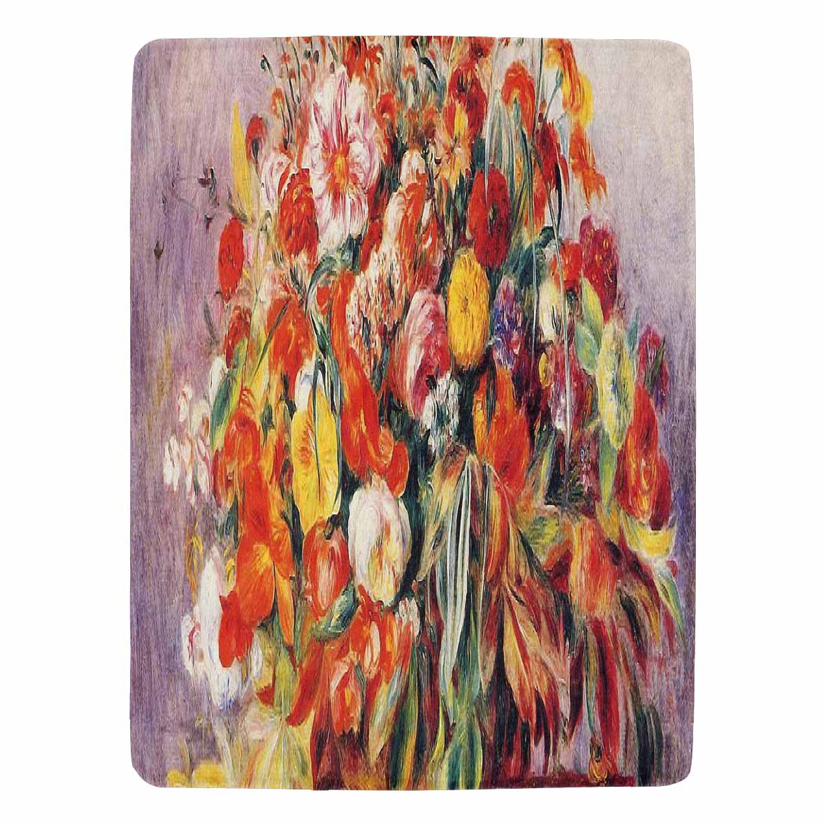 Vintage Floral BLANKET, LARGE 60 in x 80 in, Design 19 C50
