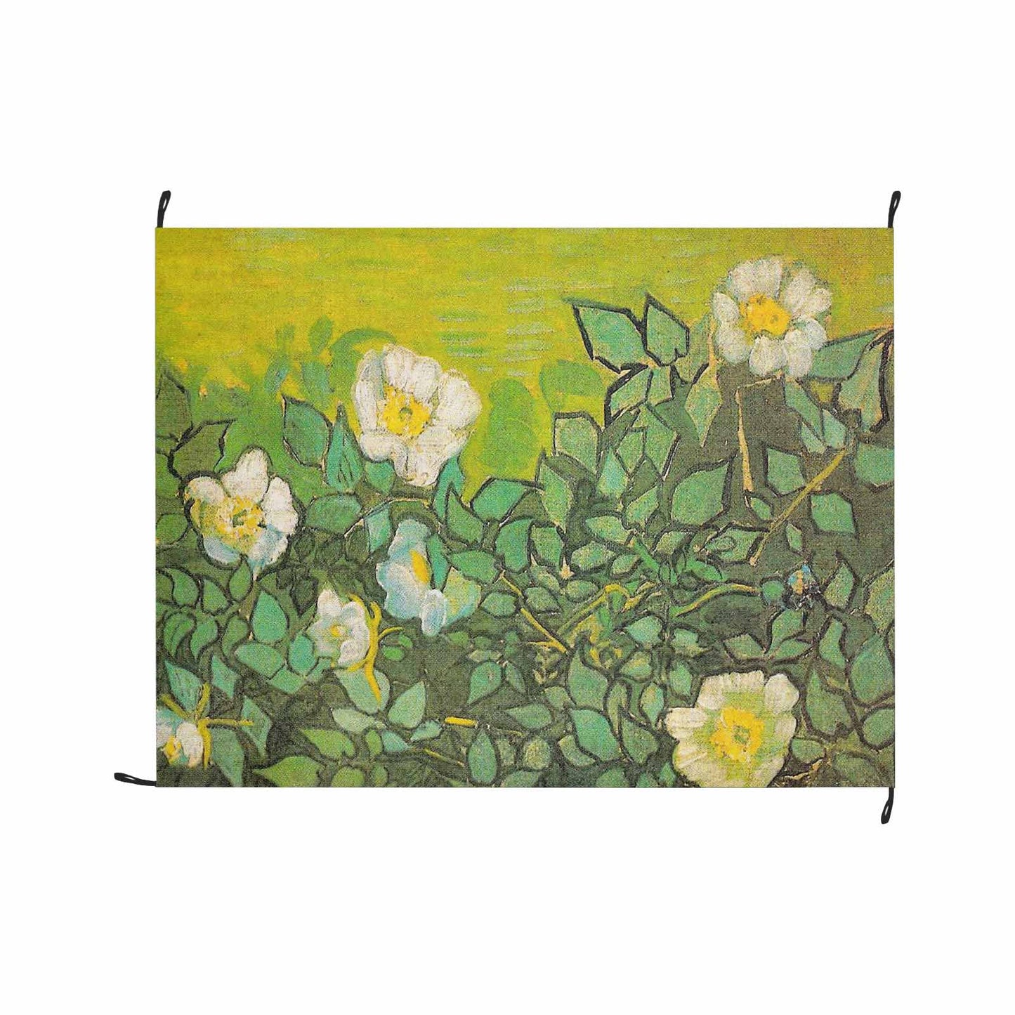 Vintage Floral waterproof picnic mat, 69 x 55in, Design 01