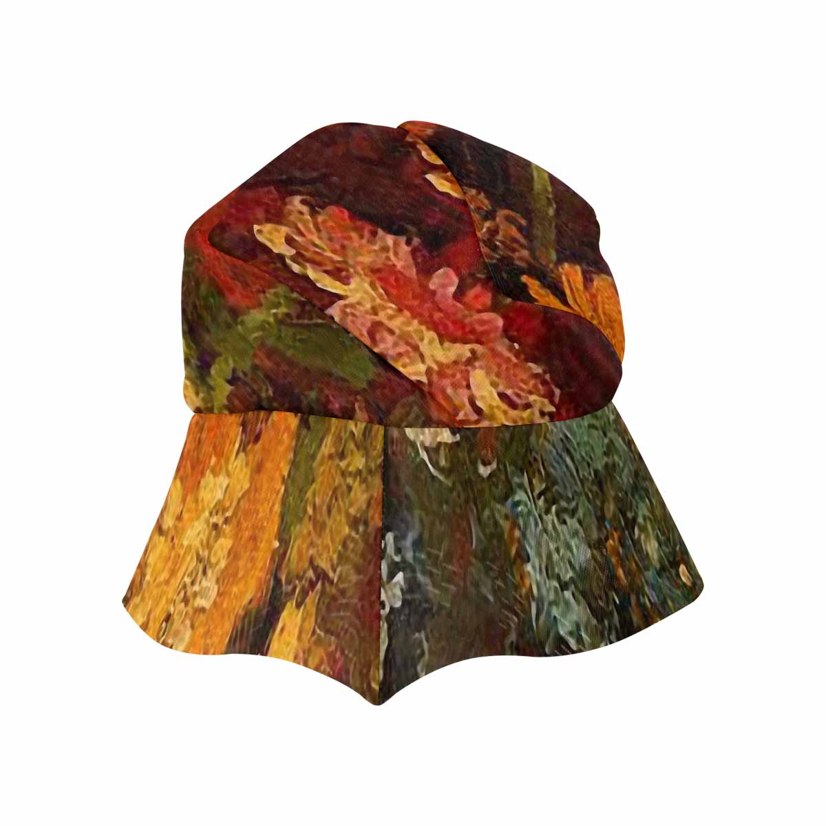 Vintage floral wide brim sunvisor Hat, outdoors hat, Design 31