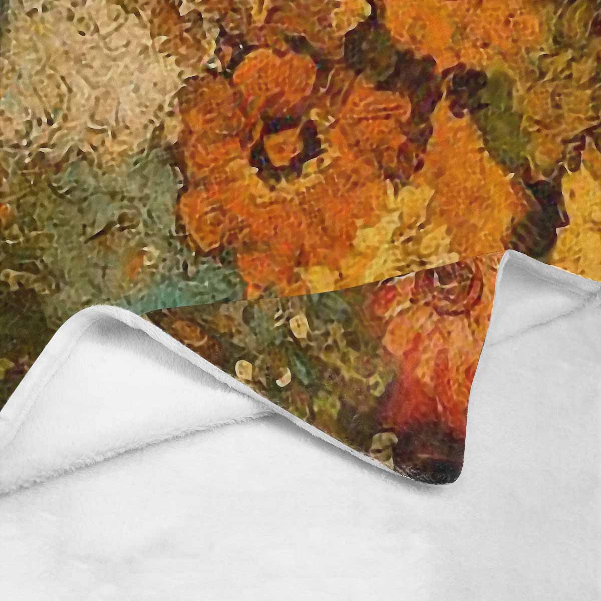 Vintage Floral BLANKET, LARGE 60 in x 80 in, Design 31 C50