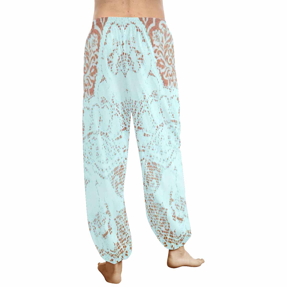 Victorian lace print Haram pants, loose comfy pants design 23