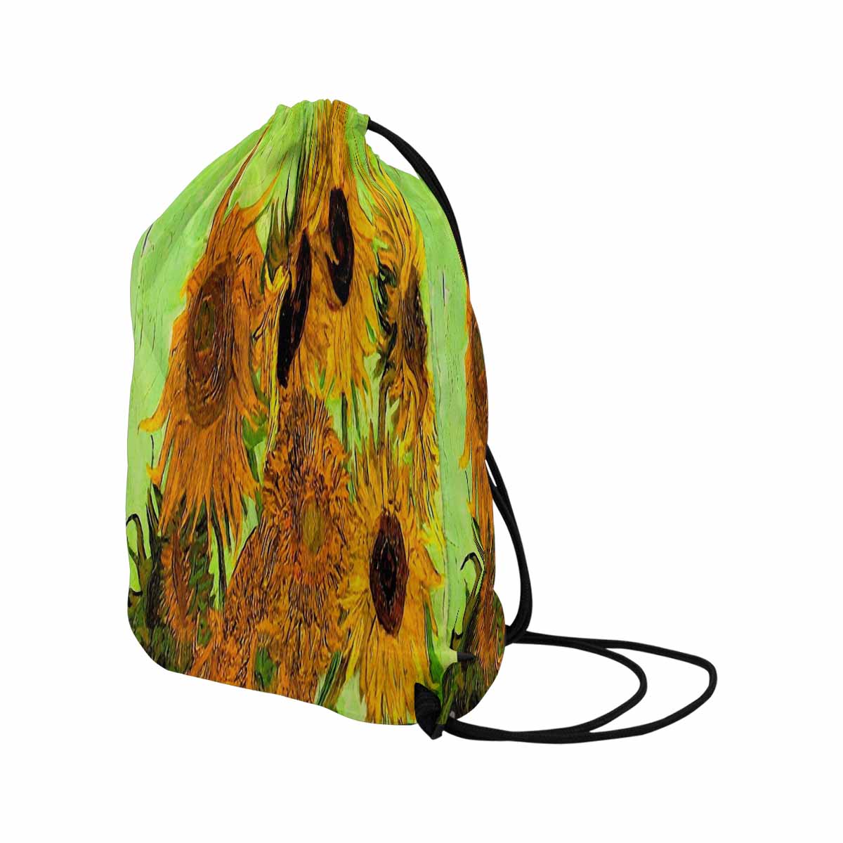 Vintage Floral print, DRAWSTRING BAG, LARGE, Design 48