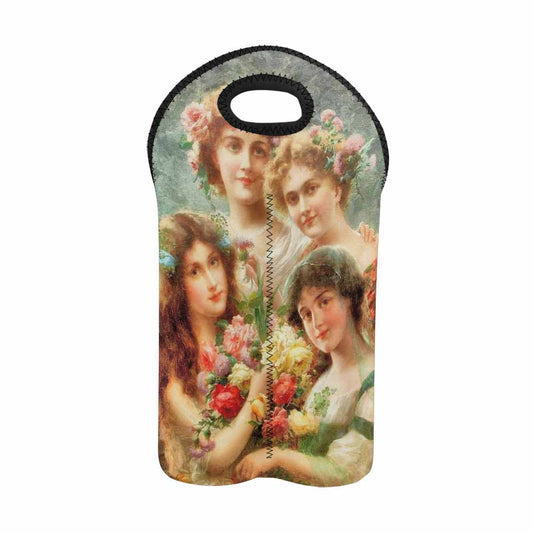 Victorian girls design 2 Bottle wine bag, GIRLS
