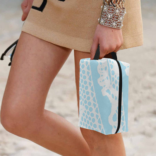 Victorian lace print toiletry comestic bag, design 08