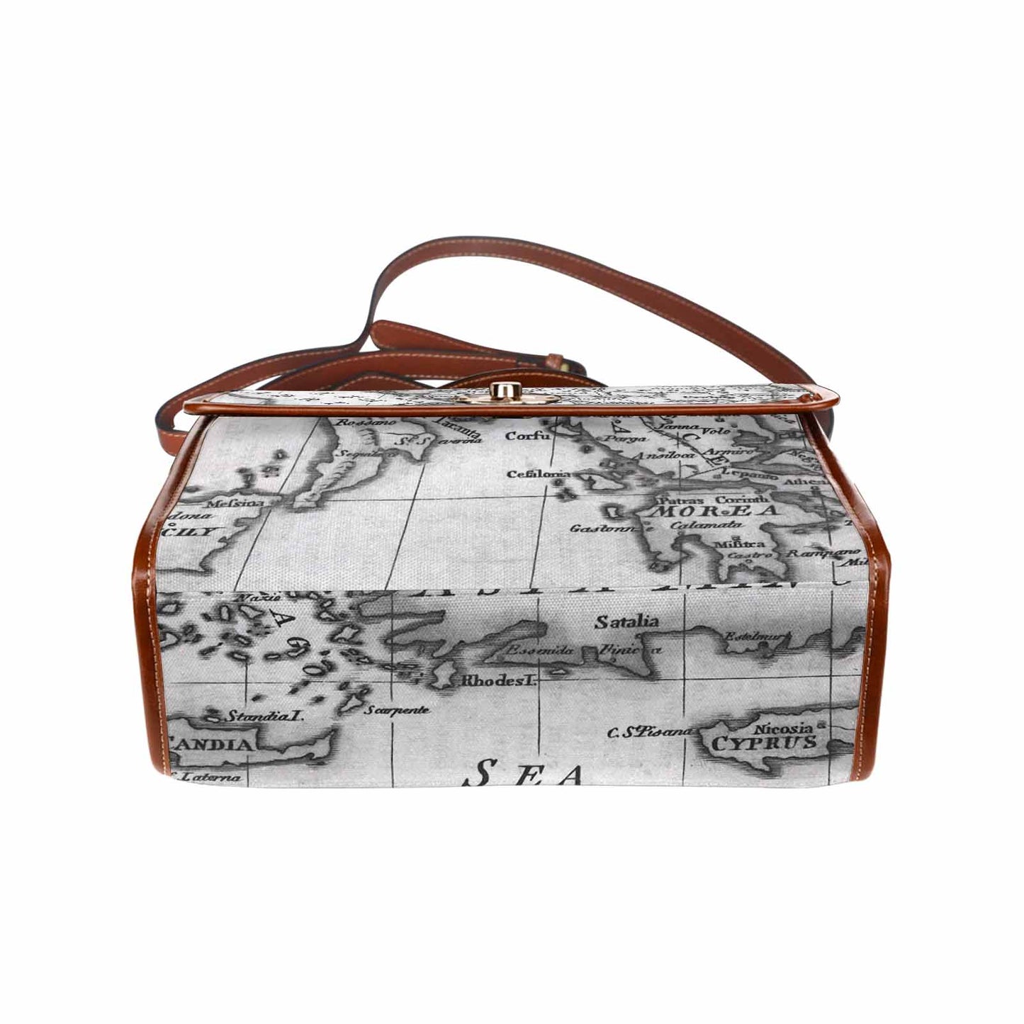 Antique Map Handbag, Model 1695341, Design 20