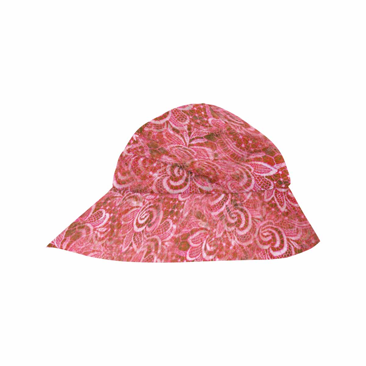Victorian lace print, wide brim sunvisor Hat, outdoors hat, design 33