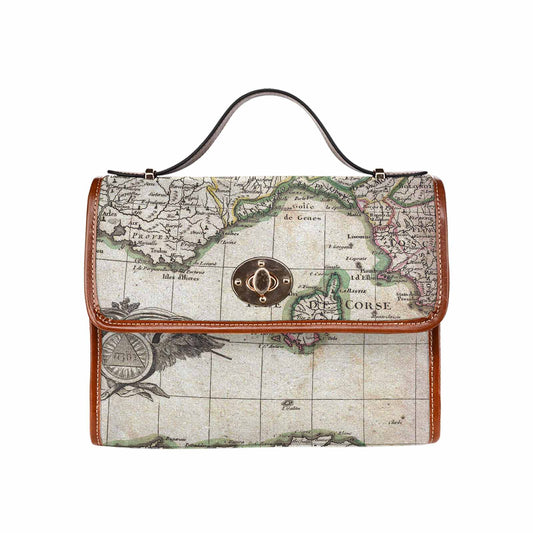 Antique Map Handbag, Model 1695341, Design 06