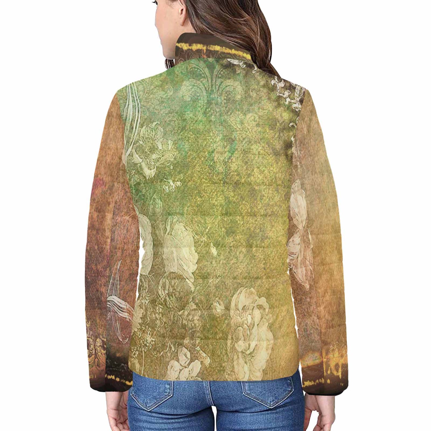 Antique general print quilted jacket, design 09
