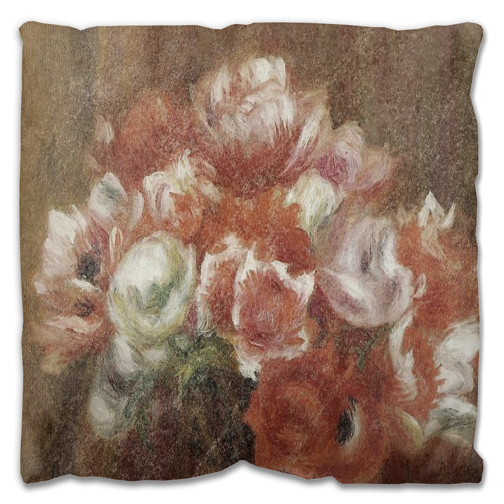 Vintage floral Outdoor Pillows, throw pillow, mildew resistance, various sizes, Design 15