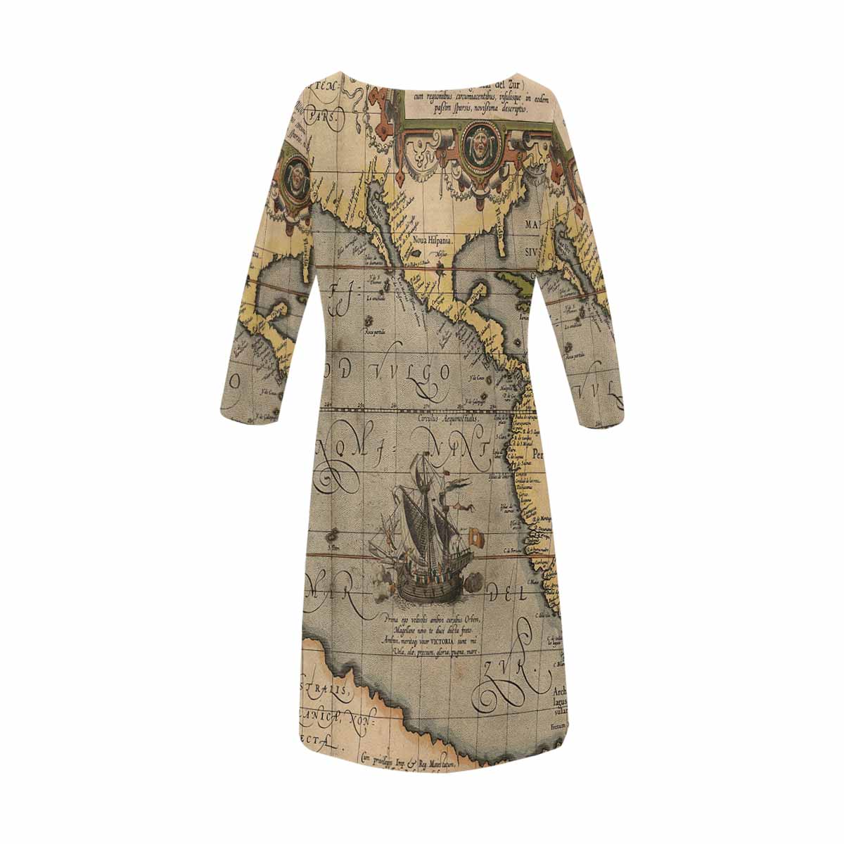 Antique Map loose dress, MODEL 29532, design 41