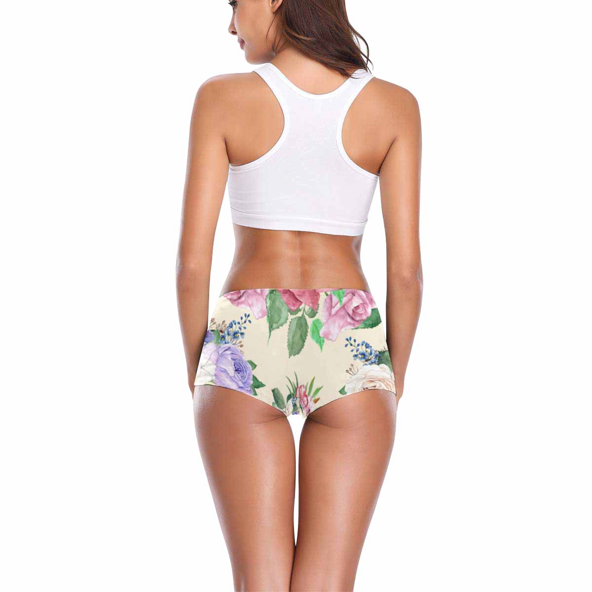 Floral 2, boyshorts, daisy dukes, pum pum shorts, panties, design 60