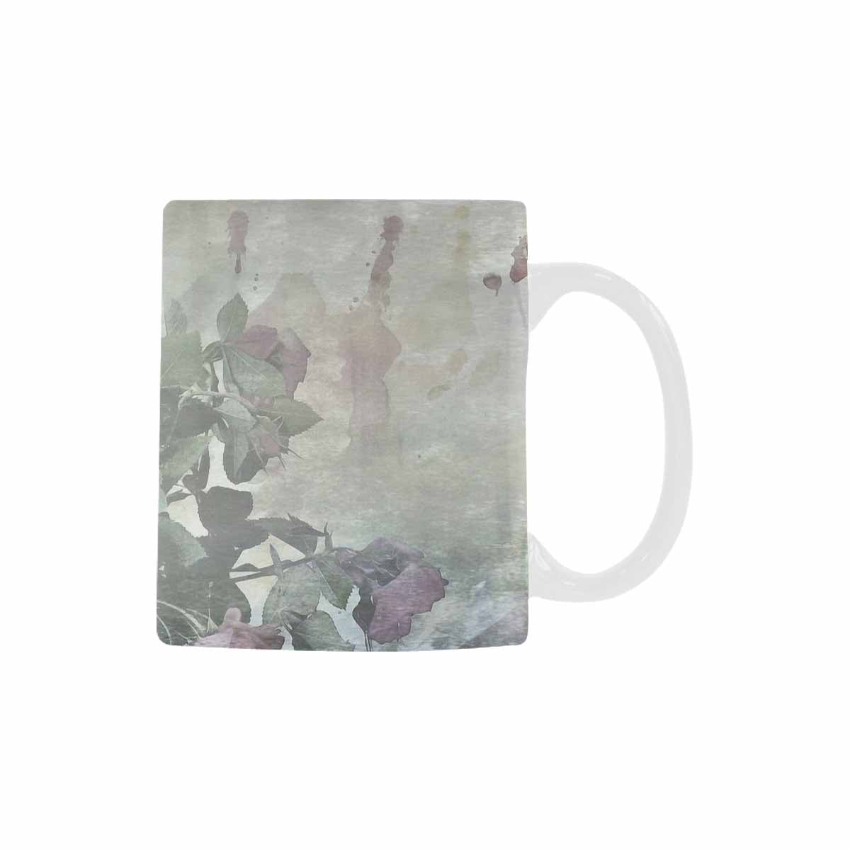 Vintage floral coffee mug or tea cup, Design 23